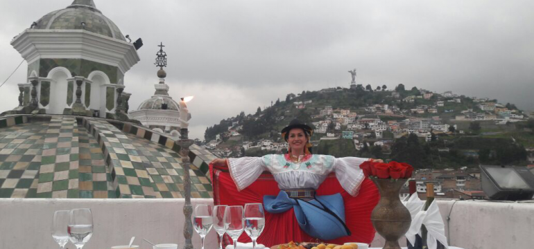 Dine on top of Quito