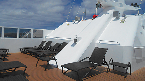 Santa Cruz II Galapagos Cruise-Sun Deck